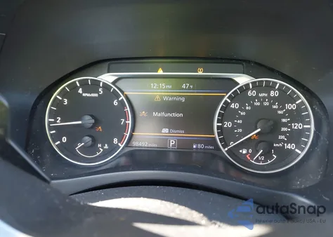 2021 Nissan Altima Sr Intelligent Awd из США, поврежденный, VIN 1N4BL4CW1MN348413